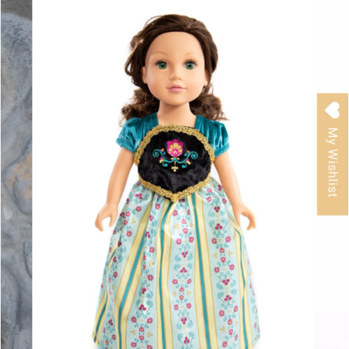 Doll Dress Alpine Princess Coronation
