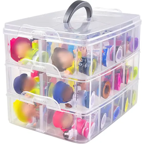 Amazon.com: Case Compatible with Fisher-Price for Little People Collector Figures, Toy Storage Organizer Holder for Disney Frozen for Elsa & Friends/ for Office Figure/ for Golden Girls Characters (Box Only) : Toys & Games