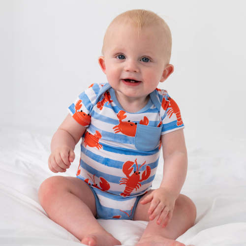 Crustacean Crew Pocket Bodysuit – Little Sleepies