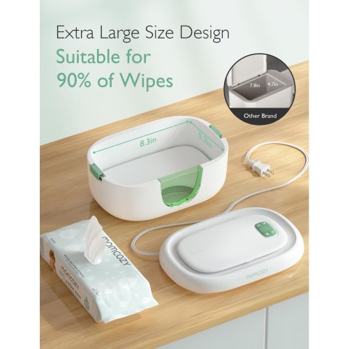 Momcozy Large Capacity Baby Wipe Warmer - White - No Size
