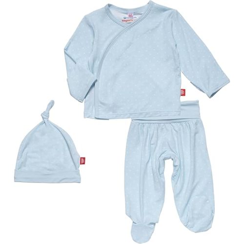 Magnetic Me Modal Newborn Take Home Kimono Set | Silky Soft Modal Fabric