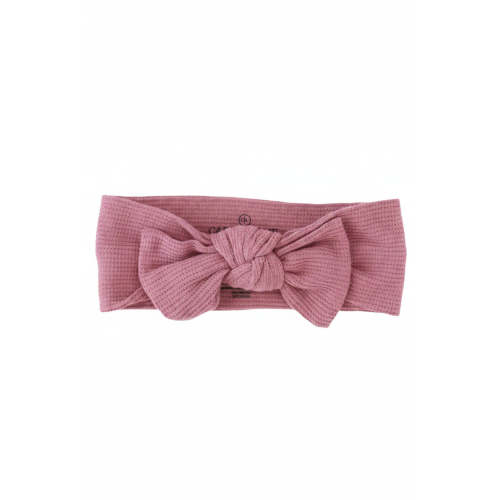 Boysenberry Bamboo Waffle Knit Large Bow Headwrap