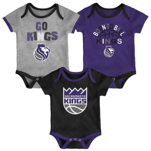 Newborn & Infant Sacramento Kings Outerstuff Born To Ball 3-Pack Bodysuit Set