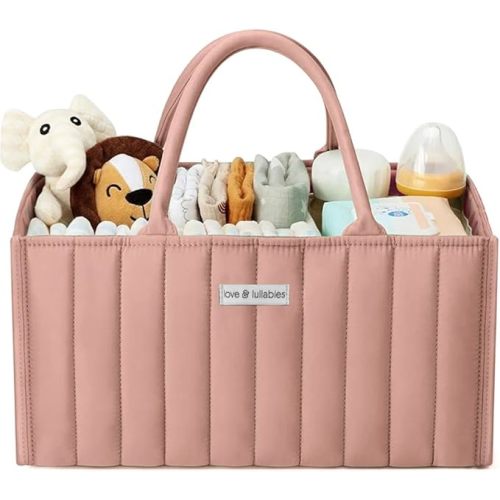 love & lullabies Nappy Caddy Organiser, Stylish Quilted Baby Changing Basket - Essentials for Newborn, Baby Hamper Basket for Baby Shower - Caddy Organiser for Mum to Be (Sage Green) : Amazon.co.uk: Baby Products
