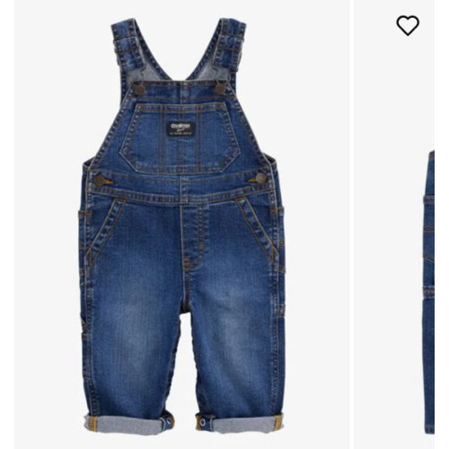 Baby Stretch Denim Classic Overalls - Dark Wash - OshKosh B'gosh | Carter's