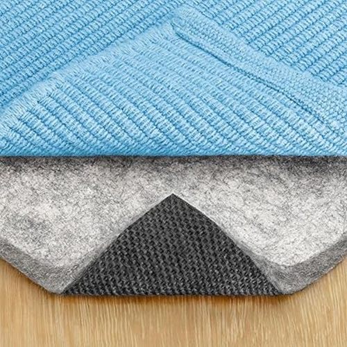 RUGPADUSA - Dual Surface - 5'x7' - 1/2" Thick - Felt + Rubber - Non-Slip Backing Rug Pad - Adds Comfort and Protection - for Hard Surface Floors