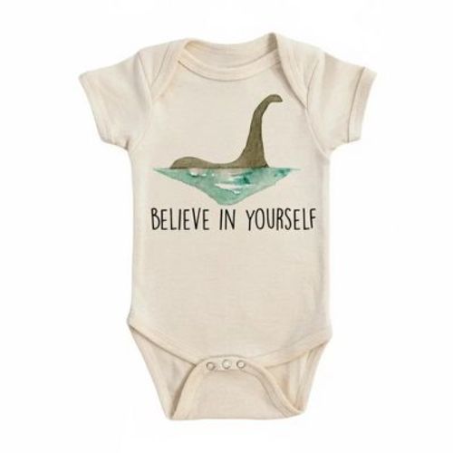 Loch Ness Monster Newborn Baby Onesie® Bodysuit GS1 Multicolor 0-3M