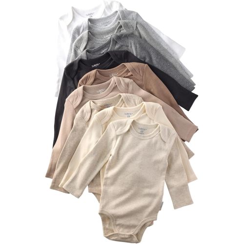 Butterblu Blake 10-Pack Long Sleeve Bodysuits​ 100% Organic Cotton, Unisex