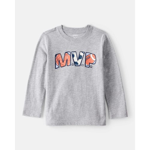 Toddler Boy MVP Long-Sleeve Graphic Tee - Grey | Carter's
