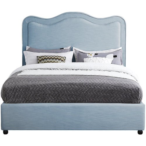 Winston Porter Glenside Upholstered Linen Fabric Bed & Reviews | Birch Lane