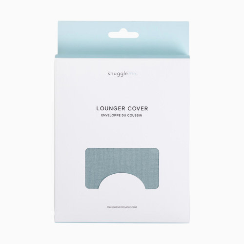 Infant Lounger Curve Muslin Cover - Slate