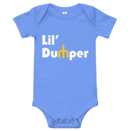 Lil' Dumper Baby Onesie (Retro Blue) - 70's-Inspired Seattle Mariners Cal Raleigh Infant Bodysuit