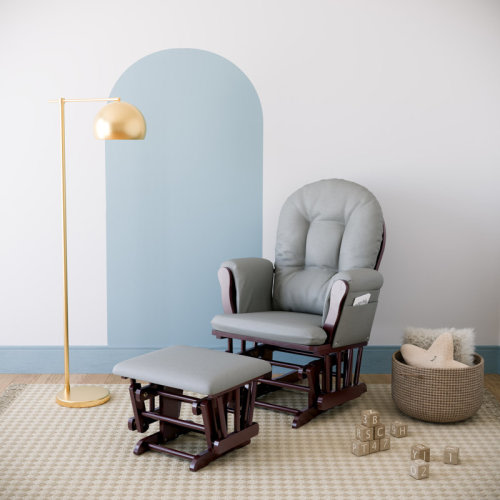 Hoop Glider with Ottoman | Wayfair