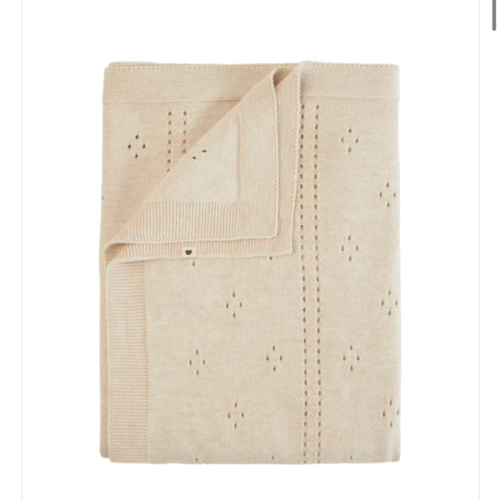 Willaby | BIBS knitted pointelle blanket | ivory – willaby