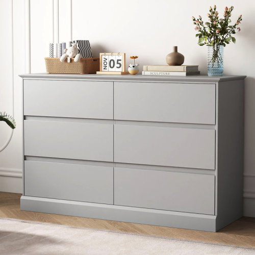 Red Barrel Studio® 6 Drawer 47.2" W Double Dresser & Reviews | Wayfair