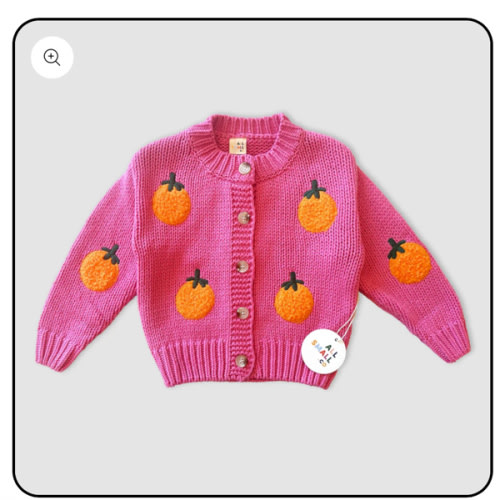 Tangerine Cardigan – All Small Co.
