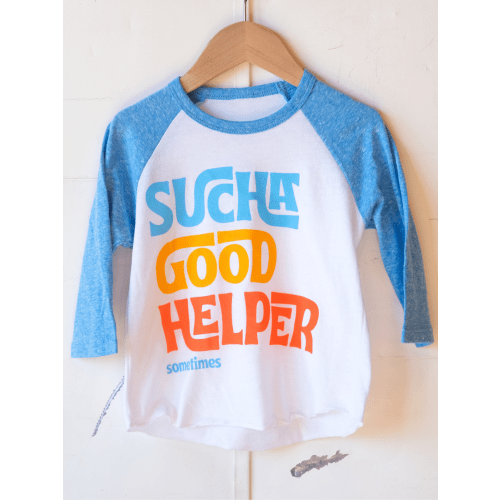 Sucha Good Helper | Raglan Baseball Tee | Sizes 2T - YS