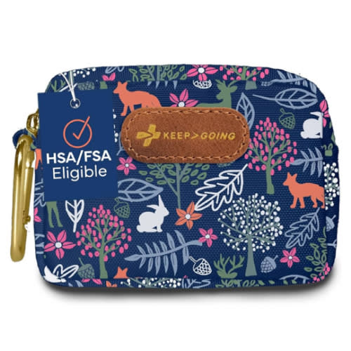 KeepGoing Small Travel First Aid Kit Kids – 60 Pc. Mini First Aid Kit for Purse, Diaper Bag, & Backpack with Latex-Free Bandages – 4 Oz., & 4.5 x 3.5 x 2 in, TSA-Approved