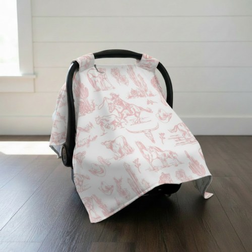 Cowgirl Toile Western Carseat Tent