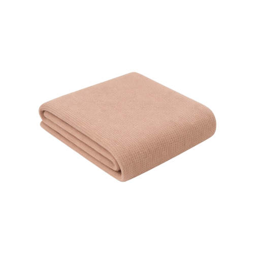 Organic Cotton Waffle Swaddle Blanket, Tan