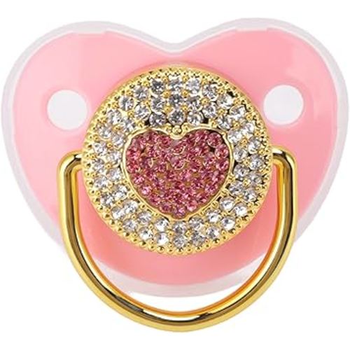 Heart Shape Baby Pacifier, Dummy Soother Soft Baby Nipple for Infant ()