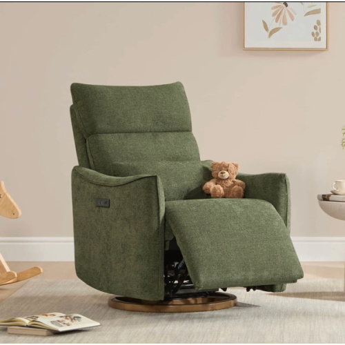 Janice Power Swivel Nursery Glider Recliner with Power Headrest
