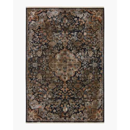 Sari Performance Rug in Navy/Rust