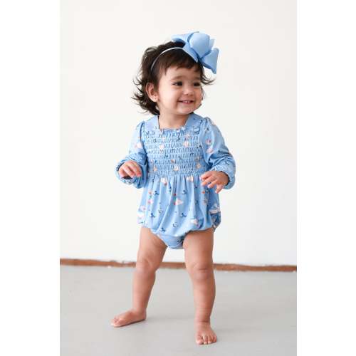 Duckling Daze Smocked Bubble Romper