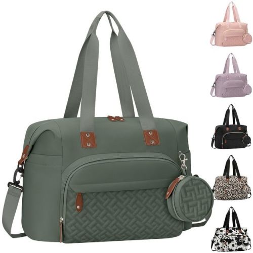 Narwey Diaper Bag Tote with Pacifier Case, Baby Bag for Women with Shoulder Straps