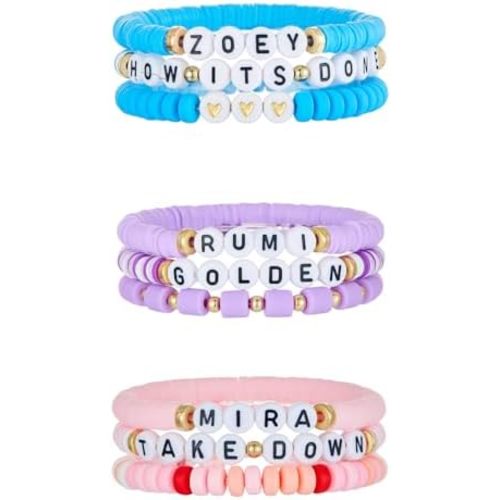 Rumi Anime Necklace Set Rumi Zoey Mira Inspired Merch Earrings Friendship Bracelet Cosplay Gift Women Men