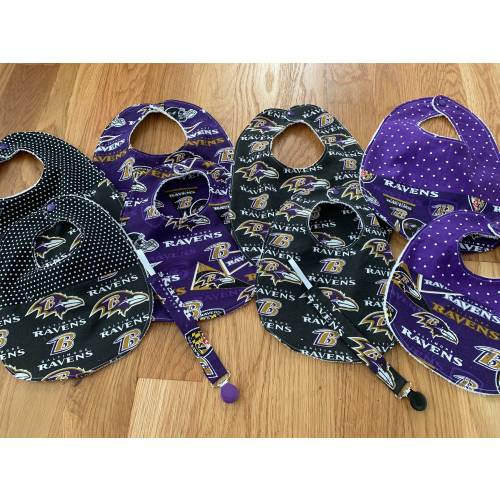 Baltimore Ravens Baby Gifts - Bibs, Sets and Lovey Blankets