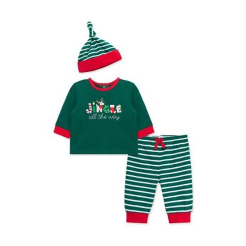 Baby Boys Jingle Joggers Set with Hat