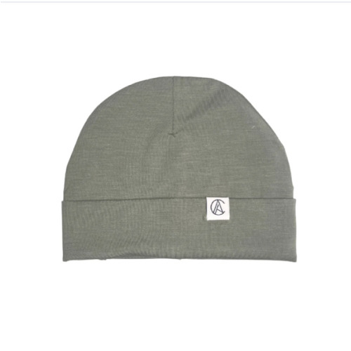 Satin Lined Jersey Beanie-Thyme – Aarin & Co.