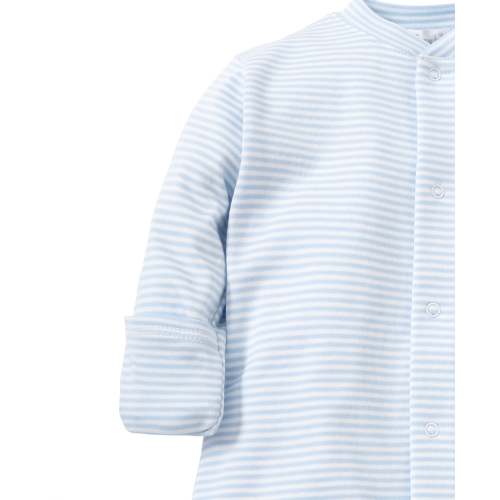 Simple Stripes Blue Convertible Gown
