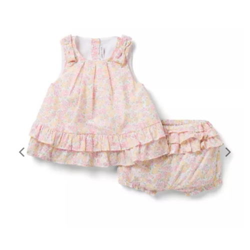 Baby Seashell Pink Ditsy Floral Baby Ditsy Floral Matching Set by Janie and Jack