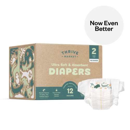 Value Size Ultra Soft & Absorbent Diapers, Size 2