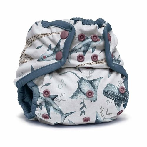Kanga Care Rumparooz Double Leg Gusset Reusable Cloth Diaper Cover One Size Snap | Chomp 6-35 lbs
