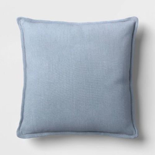 Square Linen Throw Pillow with Flange - Threshold™