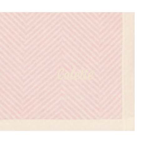 Harborview Herringbone Ballet Pink Mini Blanket