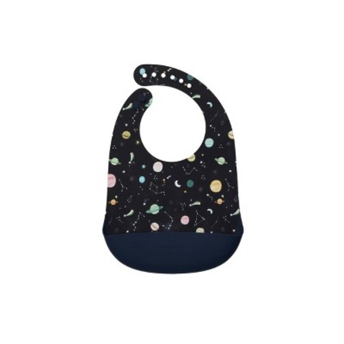 Loulou Lollipop Silicone Bib Printed - Planets