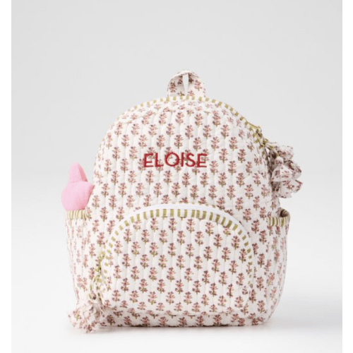 Block Print Quilted Backpack