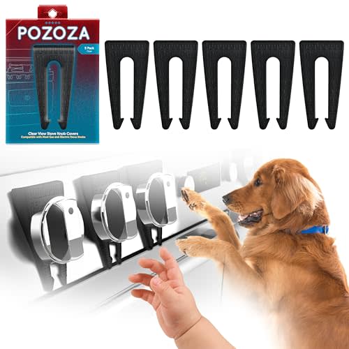 Stove Knob Safety Covers - Gas Stove Knob Locks & Oven Knob Covers for Child Safety, Baby Proofing Stove & Oven with Childproof Stove Knob Locks, Baby Proof Oven Lock, Gas Stove Child Safety Covers