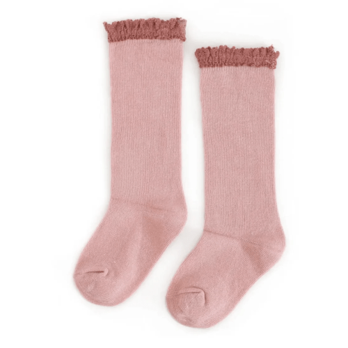 Lace Top Knee High Socks