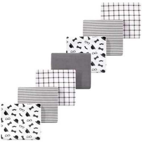 Luvable Friends Little Treasure Infant Cotton Poly Flannel Receiving Blankets 7pk, Dapper Lad