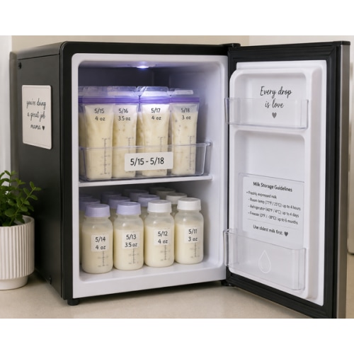 Feelfunn 24 Cans Beverage Refrigerator Cooler - Mini Fridge with Digital Temperature Control, Soda Wine Beer Drink Fridge - Small Refrigerator for Office Home Bedroom Dorm Bar, Black