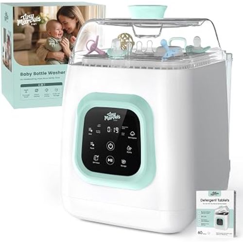Tiny Marvels Upgraded All-in-One Baby Bottle Washer, Sterilizer and Dryer