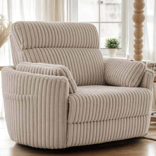 Gelloan Oversized Power Recliner Chairs for TWO Person Faux Fur Electric Extra Large Recliners Soft Overstuffed Reclining Theater Seating for Living Room with USB Port,34" Seat Width