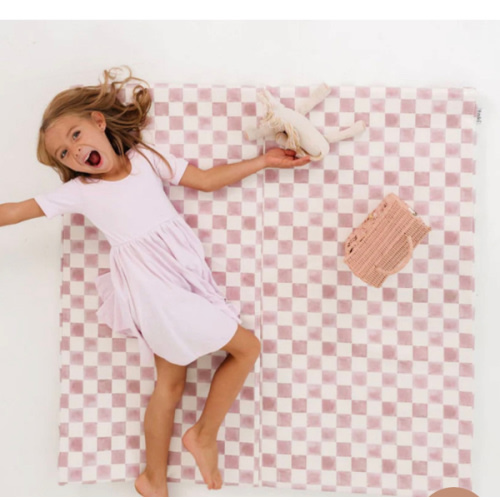 Checker Toffee Vegan Leather Mat