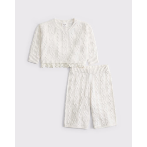 baby cable knit sweater set
