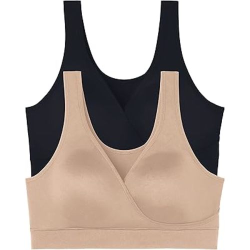 Vanity Fair Women's Maternity Nursing Bras for Breastfeeding: Wireless Pullover Lounge Sleep Bra, Available in Multipacks